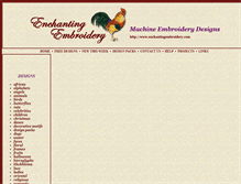 Tablet Screenshot of enchantingembroidery.com